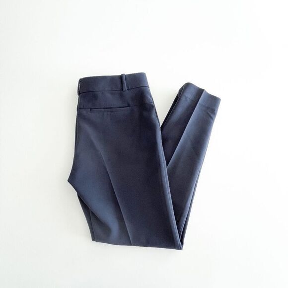 Ann Taylor Women's Classic Slacks Trouser Dress Pants Navy Blue Size 4 - Picture 1 of 9